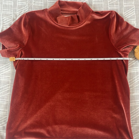 Madewell Mockneck Velvet Shirt - Picture 7 of 8